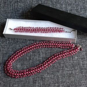 Hand Made Bracelet and Necklace Set